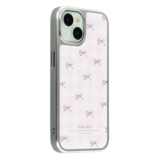 For iPhone 13 Case Lacquered Epoxy Pattern TPU + Acrylic Phone Cover Large Camera Cutout - TechGearPal