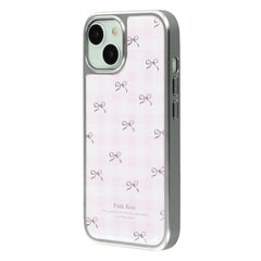 For iPhone 13 Case Lacquered Epoxy Pattern TPU + Acrylic Phone Cover Large Camera Cutout - TechGearPal