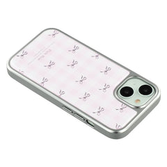 For iPhone 13 Case Lacquered Epoxy Pattern TPU + Acrylic Phone Cover Large Camera Cutout - TechGearPal