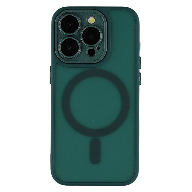 For iPhone 13 Pro Case Compatible with MagSafe PC + TPU Matte Phone Cover with Glass Lens Film - TechGearPal