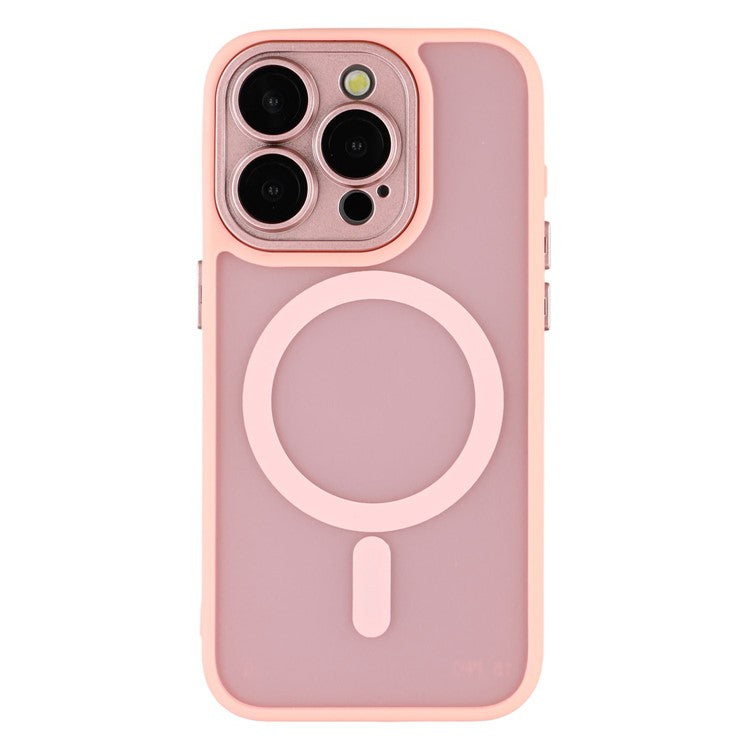 For iPhone 13 Pro Case Compatible with MagSafe PC + TPU Matte Phone Cover with Glass Lens Film - TechGearPal