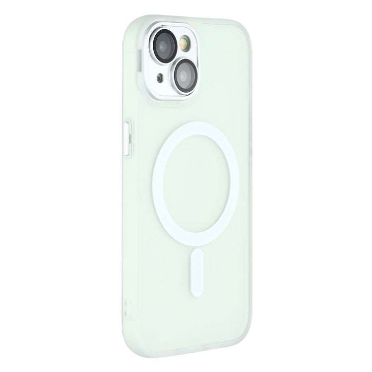 For iPhone 14 Case Compatible with MagSafe PC + TPU Matte Phone Cover with Glass Lens Film - TechGearPal