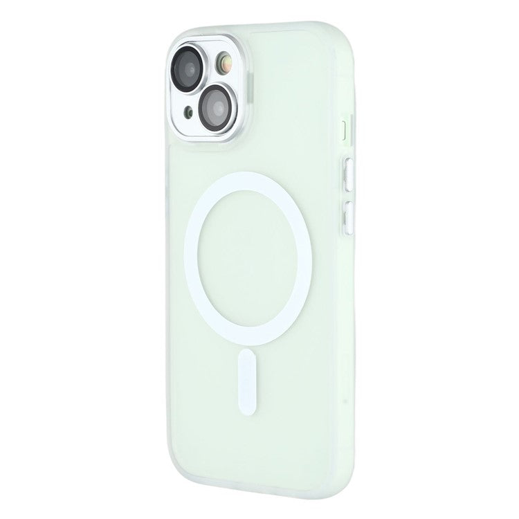 For iPhone 13 Case Compatible with MagSafe PC + TPU Matte Phone Cover with Glass Lens Fil - TechGearPal