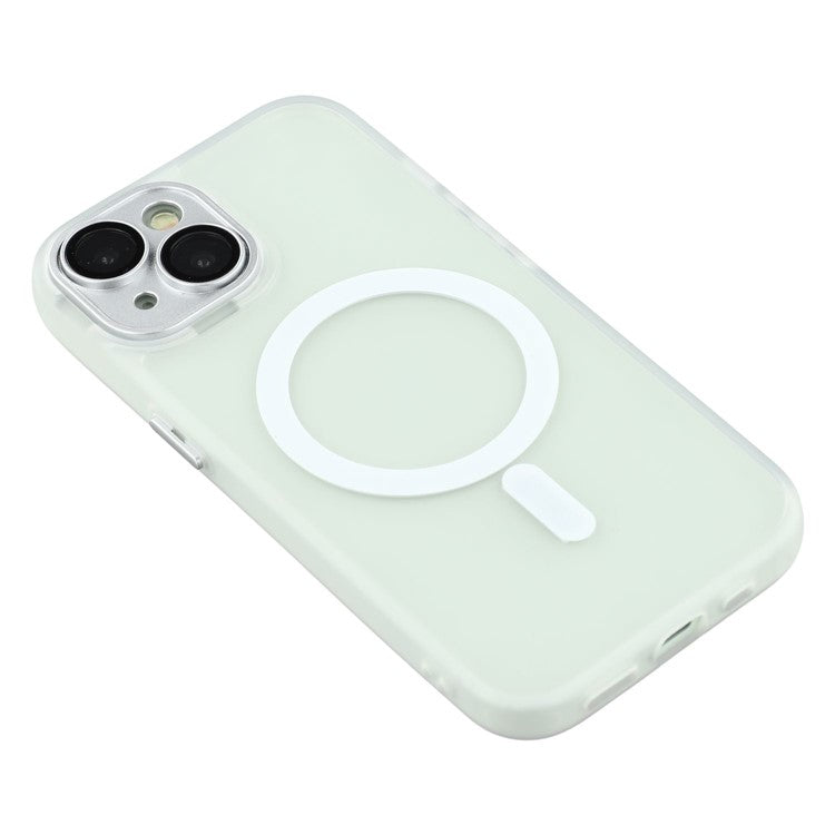 For iPhone 13 Case Compatible with MagSafe PC + TPU Matte Phone Cover with Glass Lens Fil - TechGearPal