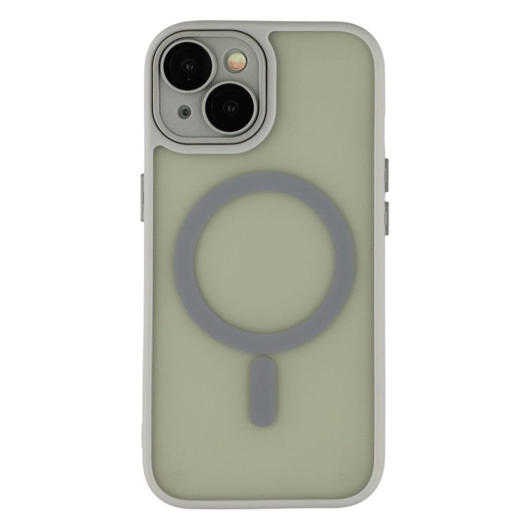 For iPhone 13 Case Compatible with MagSafe PC + TPU Matte Phone Cover with Glass Lens Fil - TechGearPal