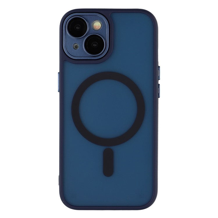 For iPhone 13 Case Compatible with MagSafe PC + TPU Matte Phone Cover with Glass Lens Fil - TechGearPal
