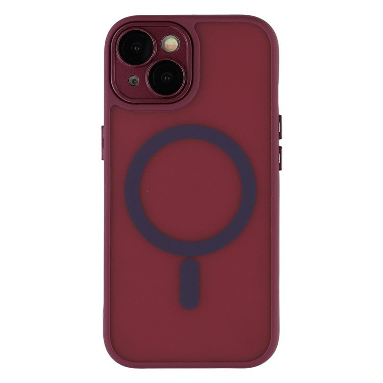 For iPhone 13 Case Compatible with MagSafe PC + TPU Matte Phone Cover with Glass Lens Fil - TechGearPal