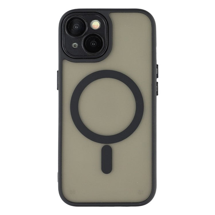 For iPhone 13 Case Compatible with MagSafe PC + TPU Matte Phone Cover with Glass Lens Fil - TechGearPal
