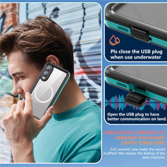Coque REDPEPPER série A pour Samsung Galaxy S25 Edge, étanche IP68, compatible avec MagSafe 