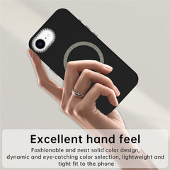 For iPhone 16e Case Compatible with MagSafe TPU + PET Phone Cover with Rhinestone Decor Lens Frame - TechGearPal