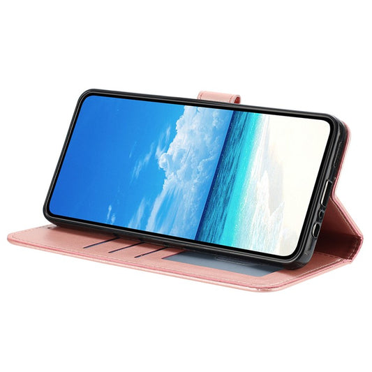 For iPhone 14 Pro Wallet Case Rose Pattern Imprinted Leather Flip Stand Phone Cover - TechGearPal