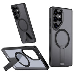 For Samsung Galaxy S23 Ultra / S22 Ultra 5G Case Compatible with MagSafe Kickstand TPU + Acrylic Phone Cover
