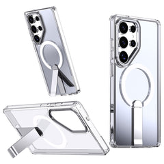 For Samsung Galaxy S23 Ultra / S22 Ultra 5G Case Compatible with MagSafe Kickstand TPU + Acrylic Phone Cover