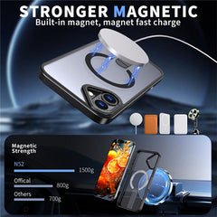 For iPhone 16 Case Compatible with MagSafe Kickstand TPU + Acrylic Phone Cover - TechGearPal
