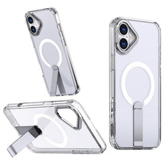 For iPhone 16 Case Compatible with MagSafe Kickstand TPU + Acrylic Phone Cover - TechGearPal