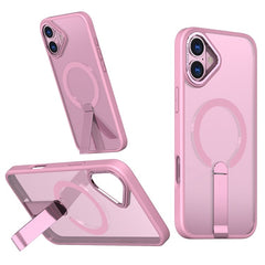 For iPhone 16 Case Compatible with MagSafe Kickstand TPU + Acrylic Phone Cover - TechGearPal