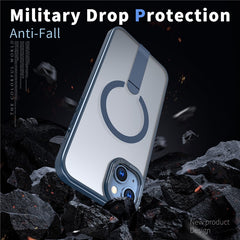 For iPhone 14 / 13 Case Compatible with MagSafe Kickstand TPU + Acrylic Phone Cover - TechGearPal