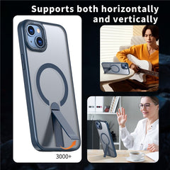 For iPhone 14 / 13 Case Compatible with MagSafe Kickstand TPU + Acrylic Phone Cover - TechGearPal