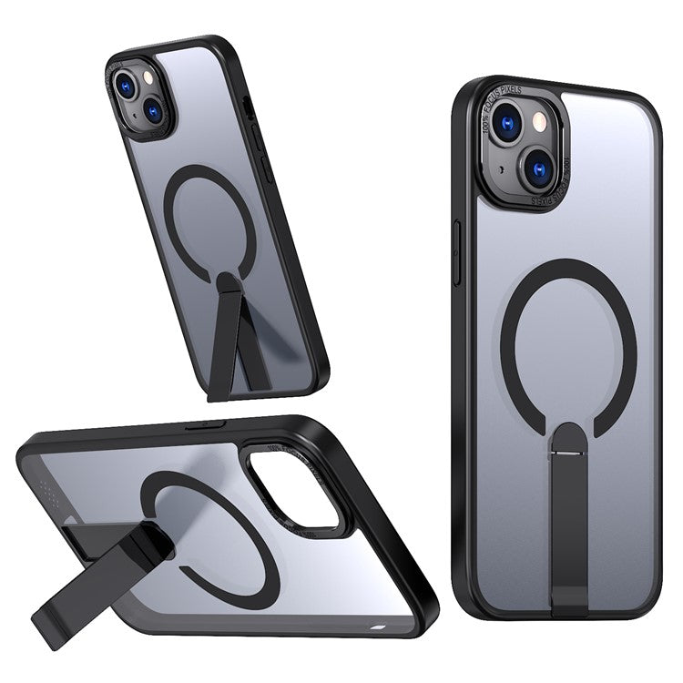 For iPhone 14 / 13 Case Compatible with MagSafe Kickstand TPU + Acrylic Phone Cover - TechGearPal