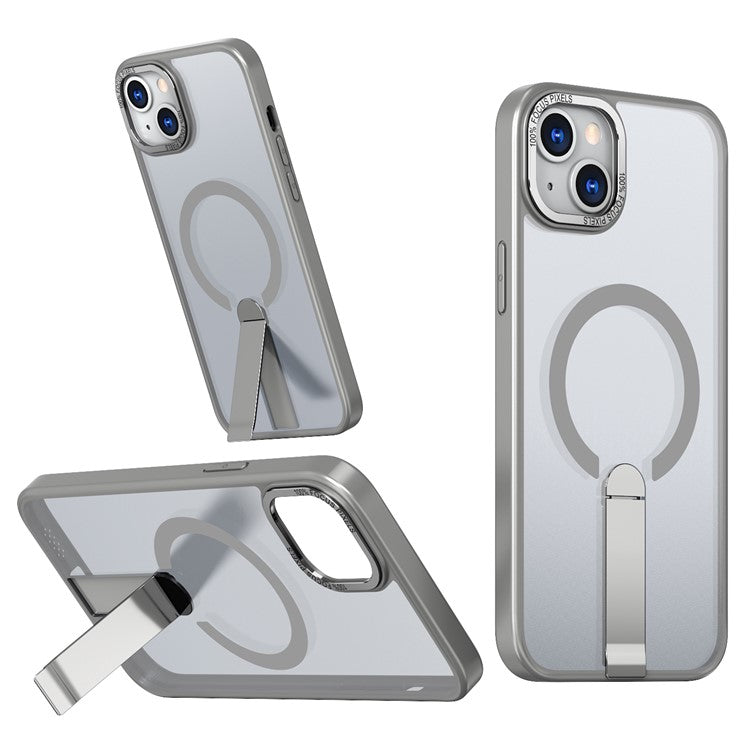 For iPhone 14 / 13 Case Compatible with MagSafe Kickstand TPU + Acrylic Phone Cover - TechGearPal