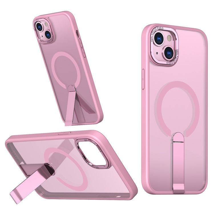 For iPhone 14 / 13 Case Compatible with MagSafe Kickstand TPU + Acrylic Phone Cover - TechGearPal