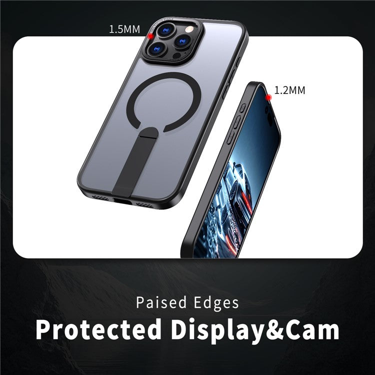 For iPhone 14 Pro Max Case Compatible with MagSafe Kickstand TPU + Acrylic Phone Cove - TechGearPal