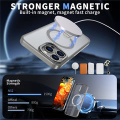 For iPhone 14 Pro Case Compatible with MagSafe Kickstand TPU + Acrylic Phone Cover - TechGearPal