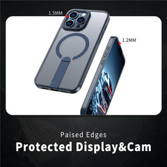 For iPhone 13 Pro Max  /  12 Pro Max Case Compatible with MagSafe Kickstand TPU + Acrylic Phone Cover - TechGearPal