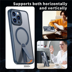 For iPhone 13 Pro Max  /  12 Pro Max Case Compatible with MagSafe Kickstand TPU + Acrylic Phone Cover - TechGearPal