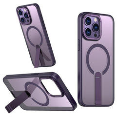 For iPhone 13 Pro Max  /  12 Pro Max Case Compatible with MagSafe Kickstand TPU + Acrylic Phone Cover - TechGearPal