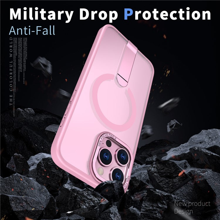 For iPhone 13 Pro Case Compatible with MagSafe Kickstand TPU + Acrylic Phone Cover - TechGearPal