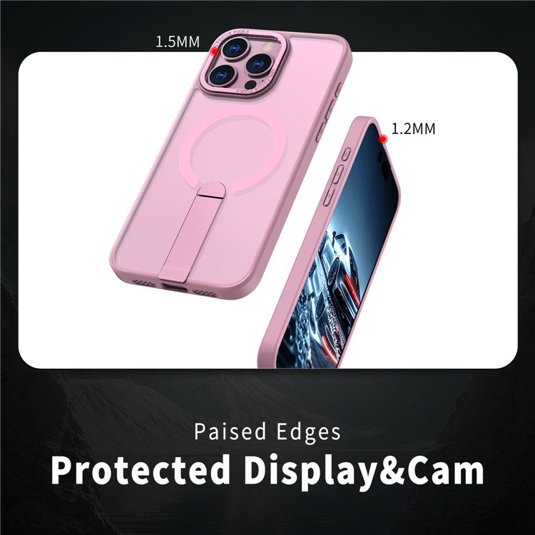 For iPhone 13 Pro Case Compatible with MagSafe Kickstand TPU + Acrylic Phone Cover - TechGearPal