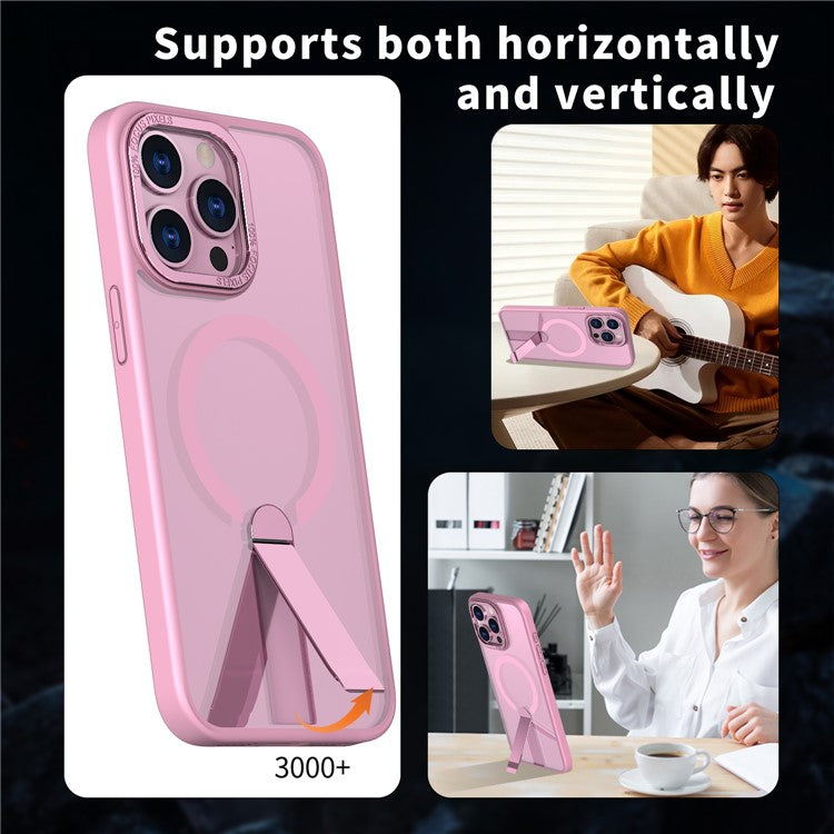 For iPhone 13 Pro Case Compatible with MagSafe Kickstand TPU + Acrylic Phone Cover - TechGearPal