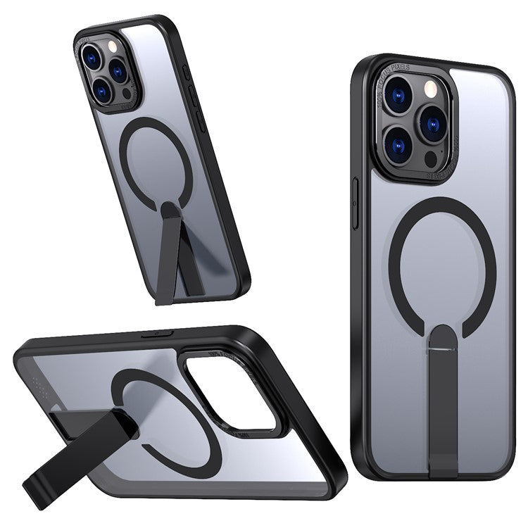 For iPhone 13 Pro Case Compatible with MagSafe Kickstand TPU + Acrylic Phone Cover - TechGearPal