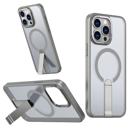 For iPhone 13 Pro Case Compatible with MagSafe Kickstand TPU + Acrylic Phone Cover - TechGearPal