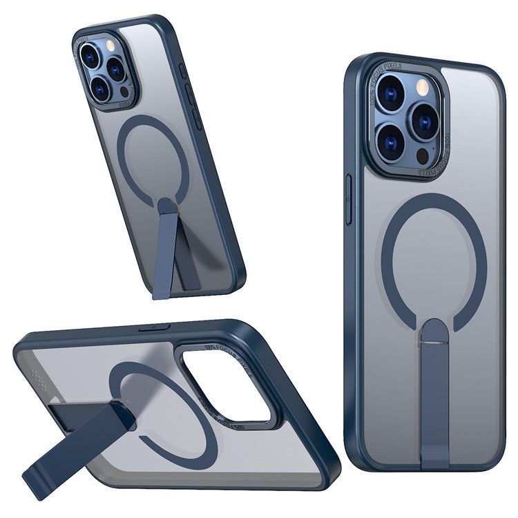 For iPhone 13 Pro Case Compatible with MagSafe Kickstand TPU + Acrylic Phone Cover - TechGearPal