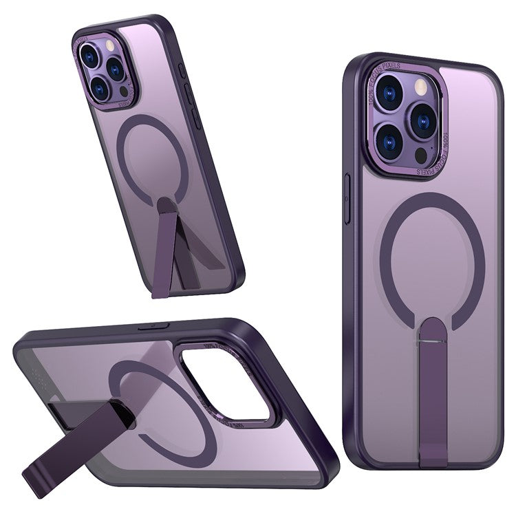 For iPhone 13 Pro Case Compatible with MagSafe Kickstand TPU + Acrylic Phone Cover - TechGearPal