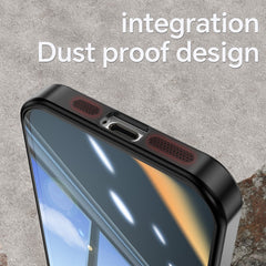 For iPhone 14 Pro TPU Case WANLONFENG Shockproof Clear Phone Cover with Tempered Glass Film - TechGearPal