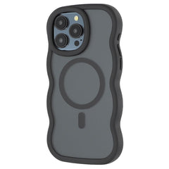 For iPhone 14 Pro Max Case Compatible with MagSafe TPU + PC Phone Back Cover Skin Touch Wave Shape - TechGearPal