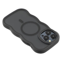 For iPhone 14 Pro Case Compatible with MagSafe TPU + PC Phone Back Cover Skin Touch Wave Shape - TechGearPal