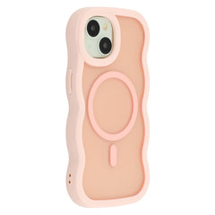 For iPhone 14 Case Compatible with MagSafe TPU + PC Phone Back Cover Skin Touch Wave Shape - TechGearPal