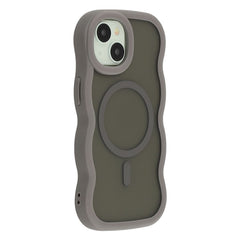 For iPhone 14 Case Compatible with MagSafe TPU + PC Phone Back Cover Skin Touch Wave Shape - TechGearPal
