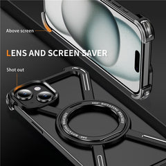 For iPhone 15 Plus  /  14 Plus Bumper Cases Borderless Metal Frame Cover Compatible with MagSafe Kickstan - TechGearPal