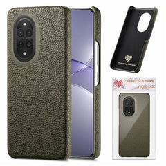 For Huawei nova 13 Pro 5G Case Litchi Texture Leather Coated PC Mobile Back Cover