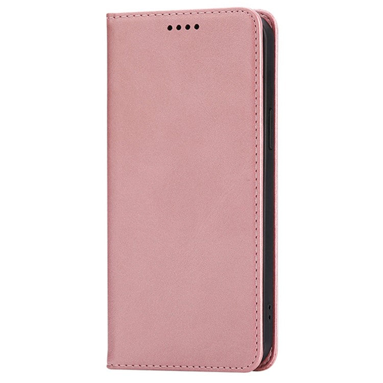For iPhone 14 Pro Max Case Wallet Calf Texture Leather Phone Cover with Hidden Magnetic Closure - TechGearPal