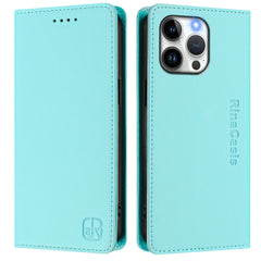 For iPhone 15 Pro Max Leather Case RINACASIS RC01 Phone Cover with RFID Blocking Wallet Stand - TechGearPal