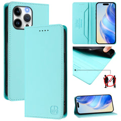 For iPhone 15 Pro Max Leather Case RINACASIS RC01 Phone Cover with RFID Blocking Wallet Stand - TechGearPal