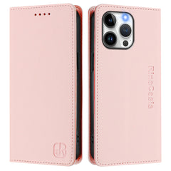 For iPhone 15 Pro Max Leather Case RINACASIS RC01 Phone Cover with RFID Blocking Wallet Stand - TechGearPal