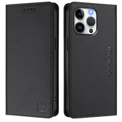 For iPhone 15 Pro Max Leather Case RINACASIS RC01 Phone Cover with RFID Blocking Wallet Stand - TechGearPal