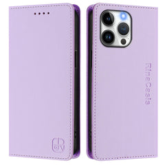 For iPhone 15 Pro Max Leather Case RINACASIS RC01 Phone Cover with RFID Blocking Wallet Stand - TechGearPal